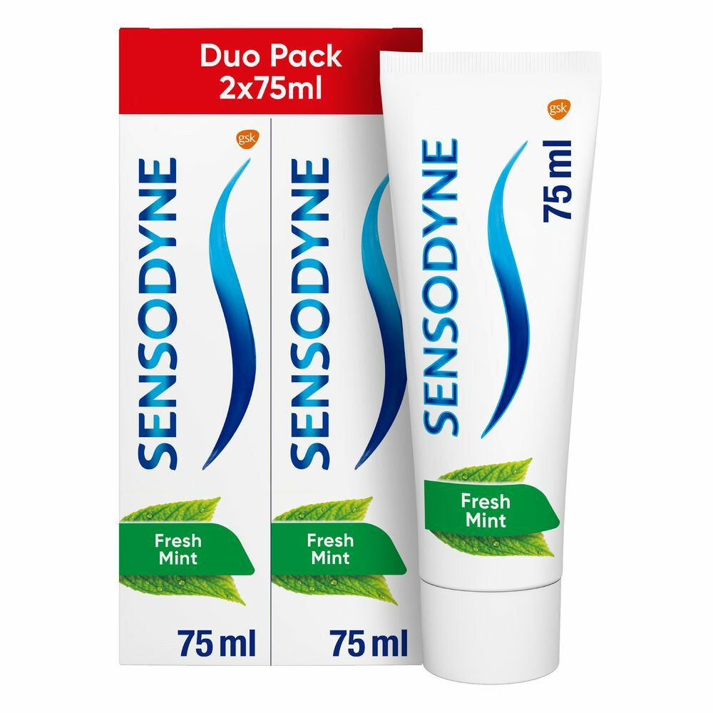 6x Sensodyne Tandpasta Fresh Mint Duo 2 stuks