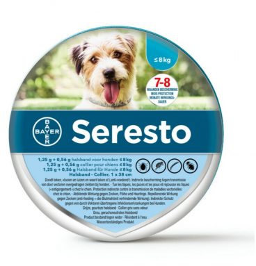 Seresto Anti Teken en Vlooien Halsband Hond tot 8 kg 38 cm