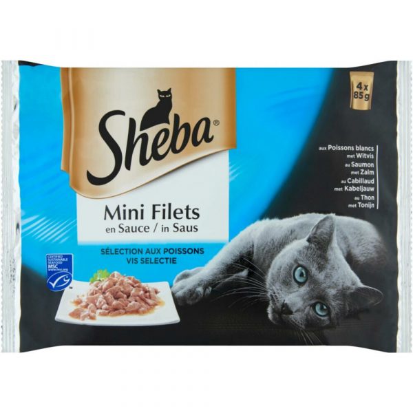 13x Sheba Delice Pouch Vis Selectie Multipack 340 gr