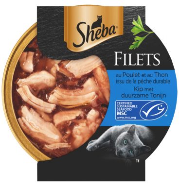 16x Sheba Filets Kip - Tonijn in Saus 60 gr