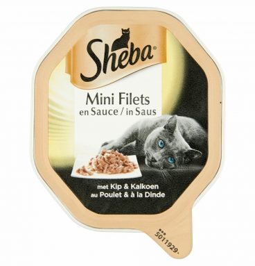 Sheba Mini Filets in Saus Kip - Kalkoen 85 gr