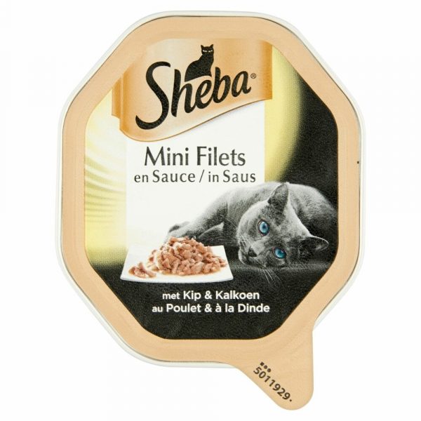 Sheba Mini Filets in Saus Kip - Kalkoen 85 gr