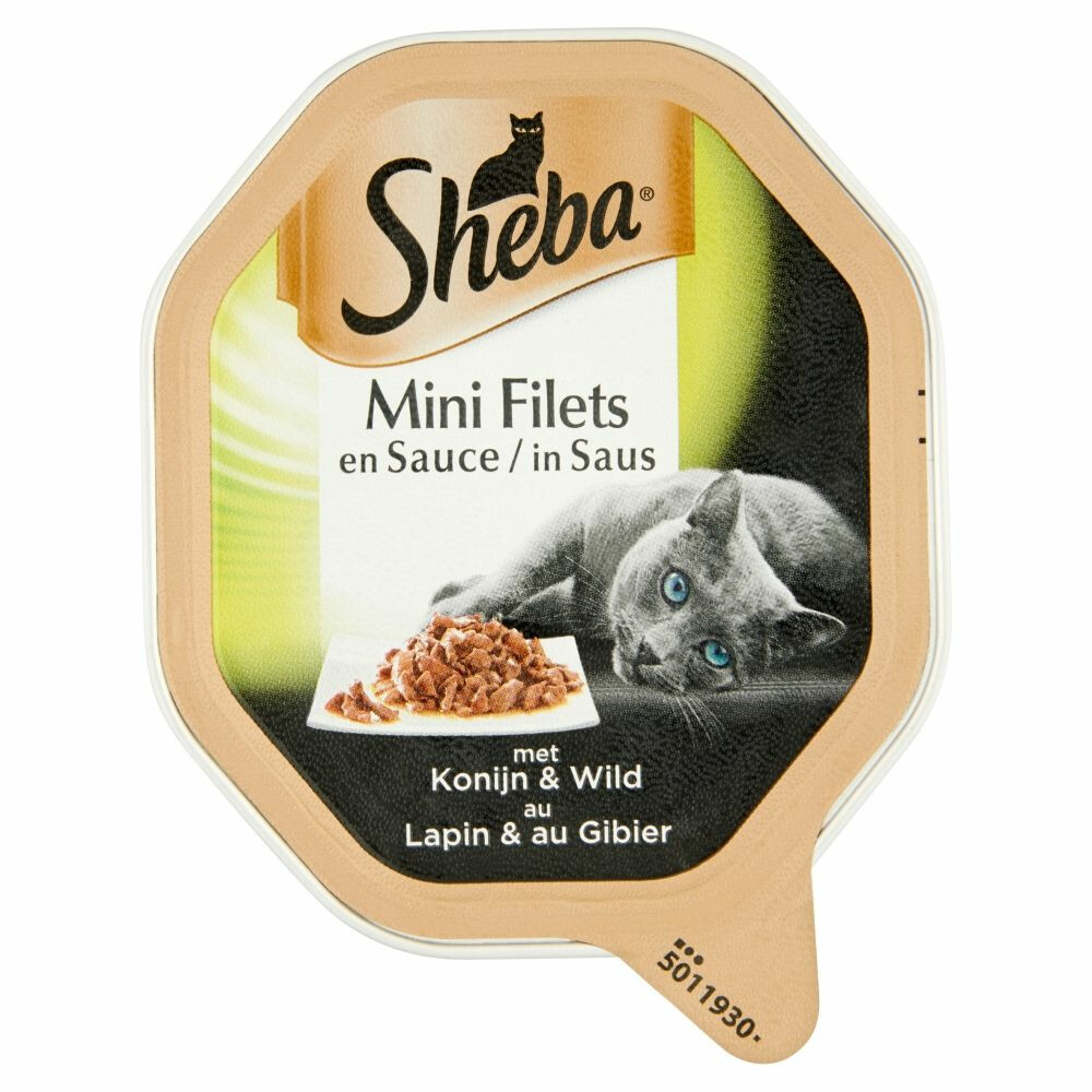 22x Sheba Mini Filets in Saus Konijn - Wild 85 gr