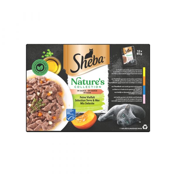 4x Sheba Natures Collection in Saus Mix Selectie 12 x 85 gr