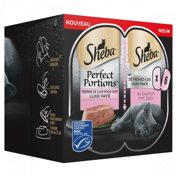 8x Sheba Perfect Portions Adult Zalm Multipack 112