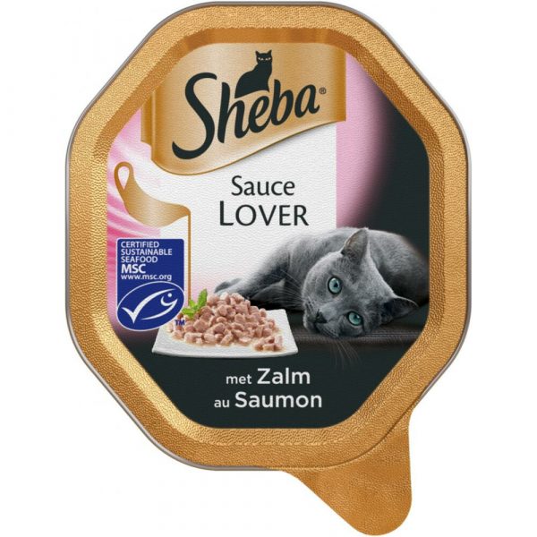 22x Sheba Sauce Lovers Zalm 85 gr