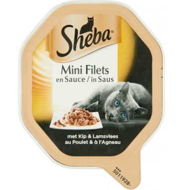 22x Sheba Selection Kip - Lam In Saus 85 gr