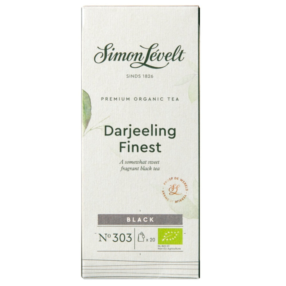 3x Simon Levelt Darjeeling Finest Bio 20 stuks