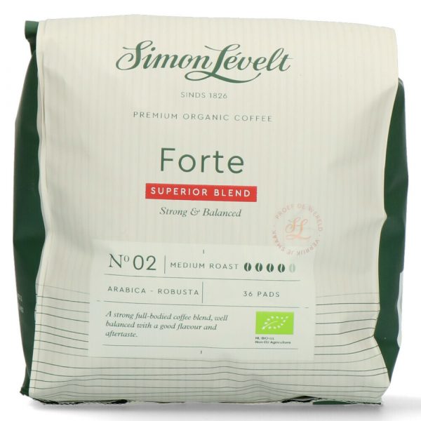 3x Simon Levelt Koffie Pads Forte 36 stuks