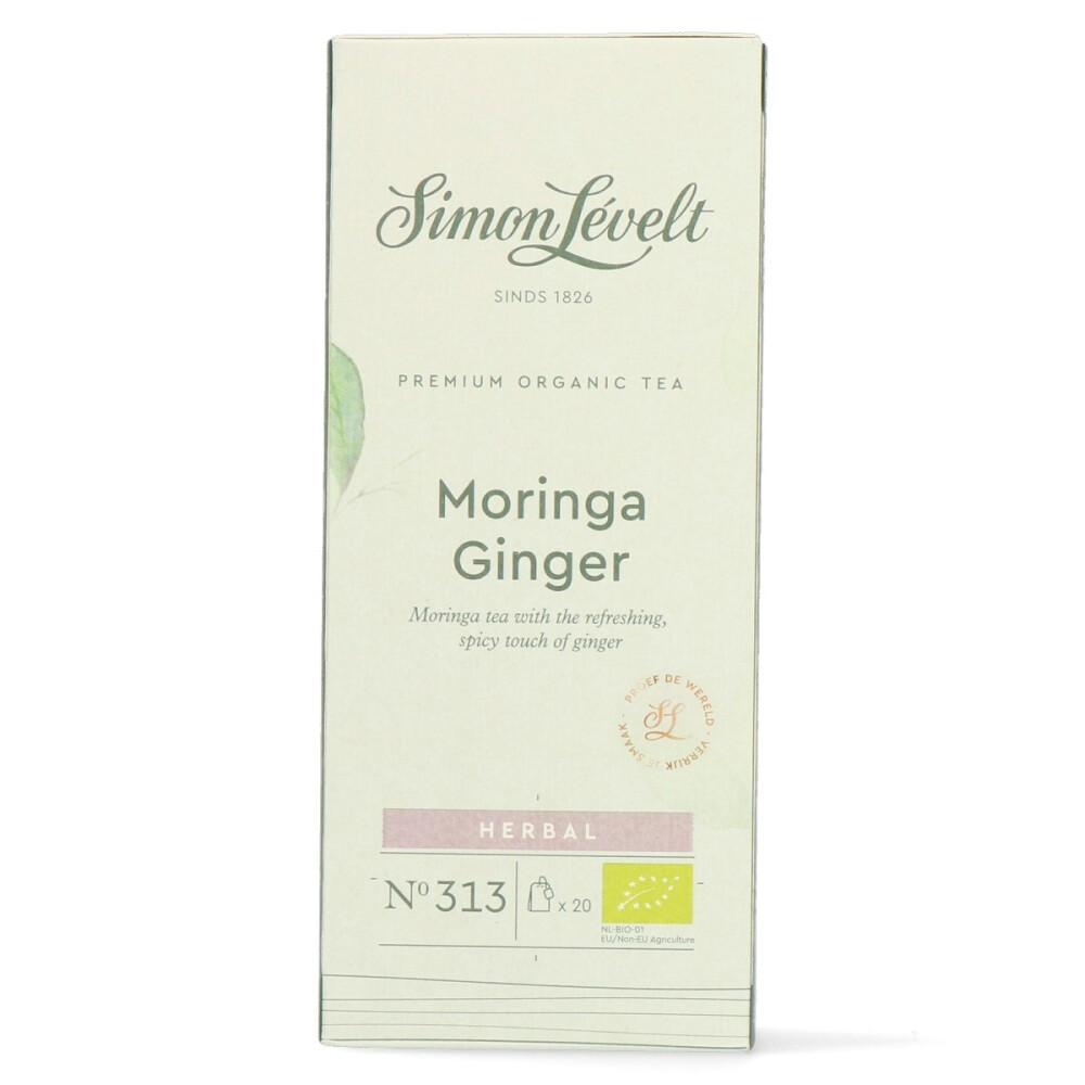 3x Simon Levelt Moringa Ginger Bio 20 stuks