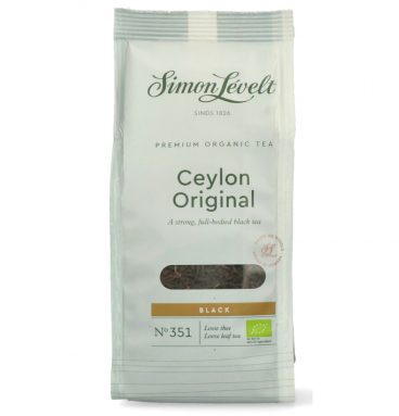 3x Simon Levelt Premium Organic Tea Ceylon Original 90 gr