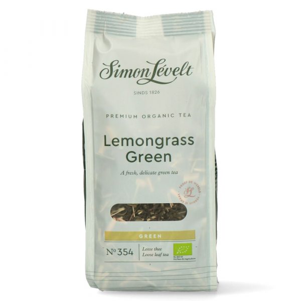 3x Simon Levelt Premium Organic Tea Lemongrass Green 90 gr