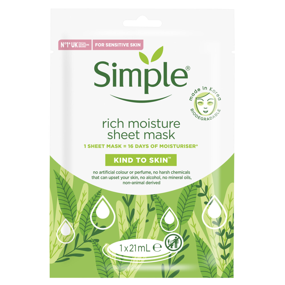 Simple Gezichtsmasker Rich Moisture