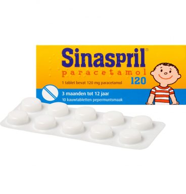 Sinaspril Paracetamol 120 mg 10 kauwtabletten