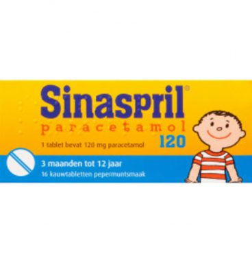 Sinaspril Paracetamol 120 mg 16 kauwtabletten