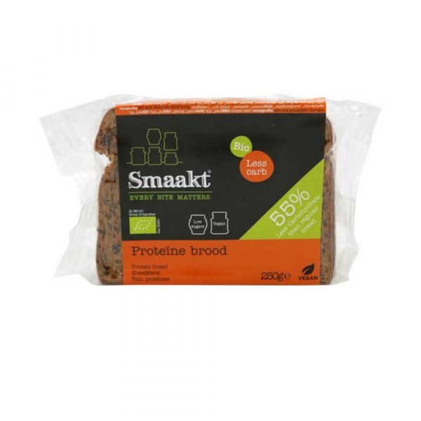 3x Smaakt Less Carb Proteïne Brood Biologisch 250 gr