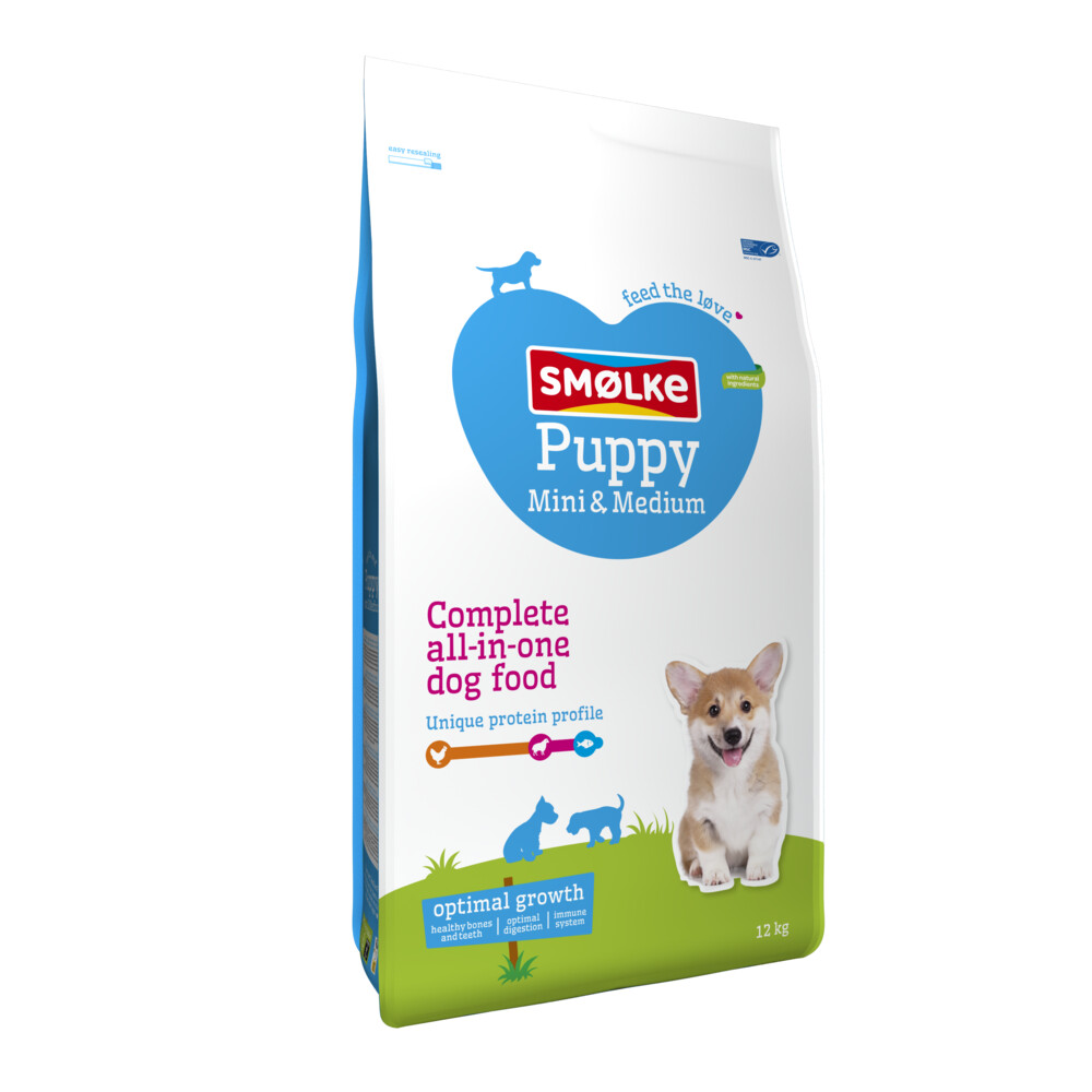 Smolke Hondenvoer Puppy Mini - Medium 12 kg