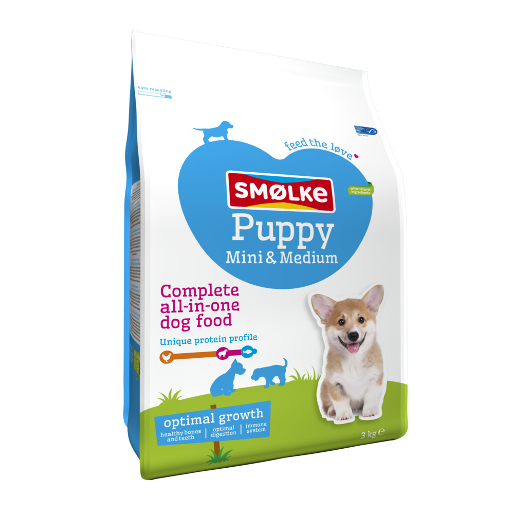 Smolke Hondenvoer Puppy Mini-Medium 3 kg