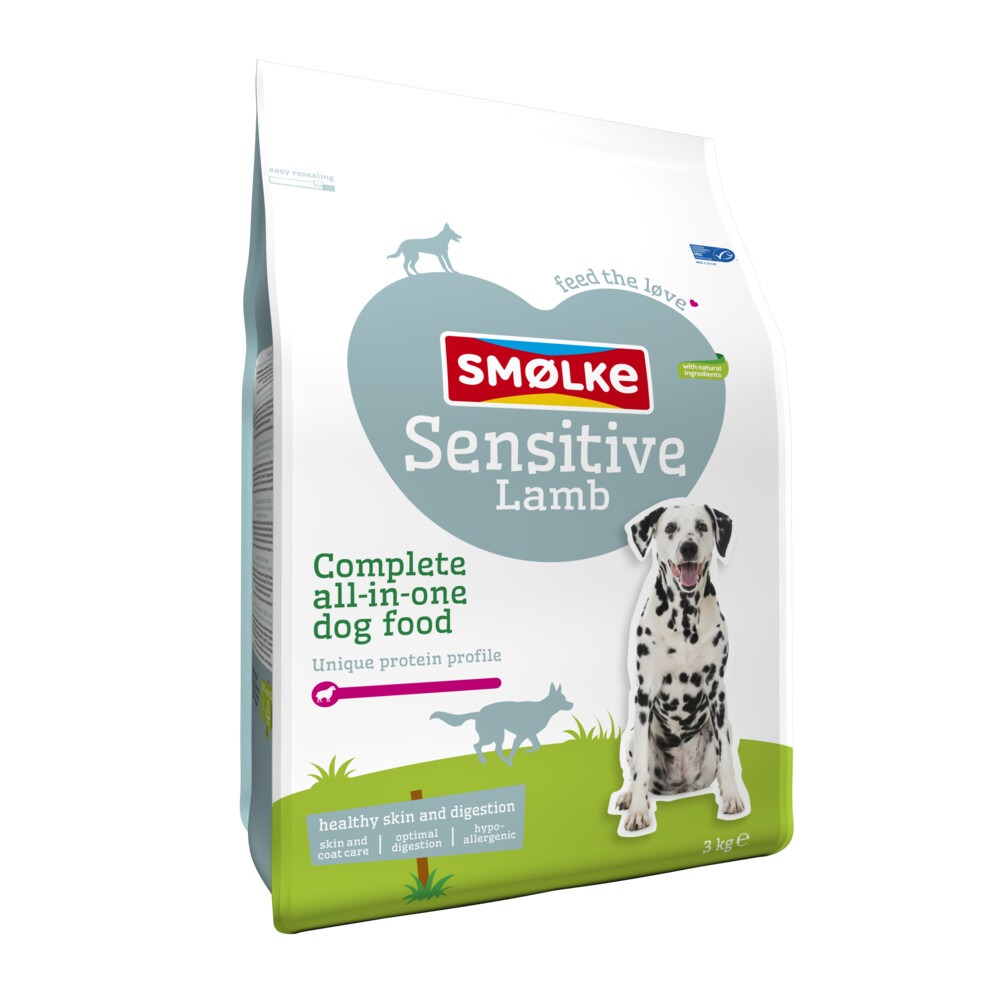 Smolke Hondenvoer Sensitive Lam 3 kg