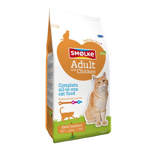 4x Smolke Kattenvoer Adult Kip 2 kg