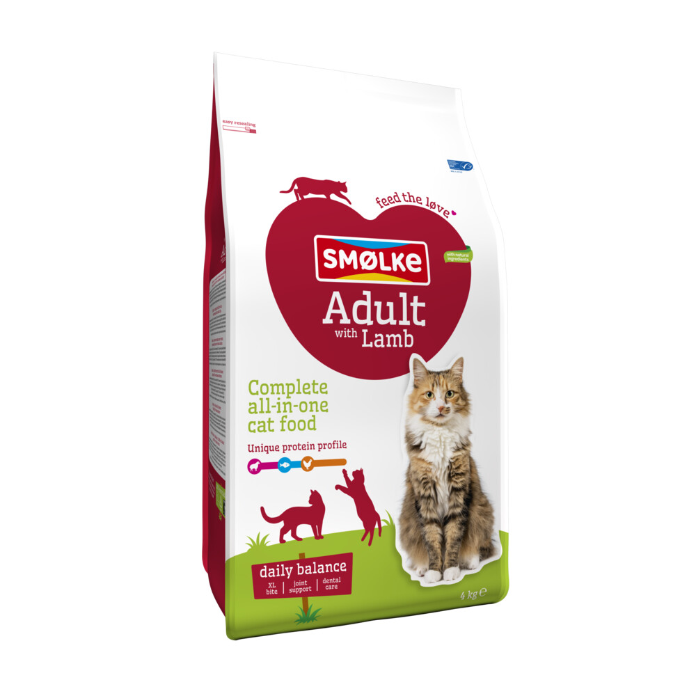 Smolke Kattenvoer Adult Lam 4 kg