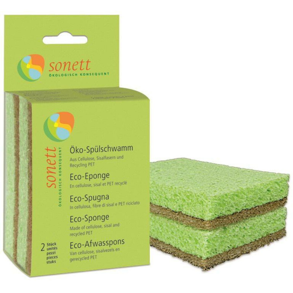 Sonett Afwasspons Biologisch 2 stuks