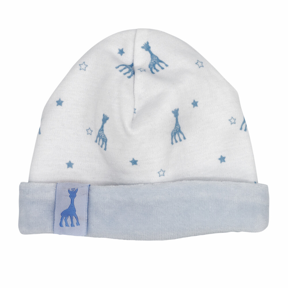 Sophie de Giraf Mutsje Blauw 1-3m