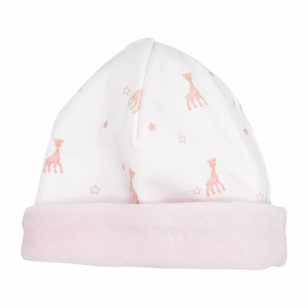 Sophie de Giraf Mutsje Roze 1-3m