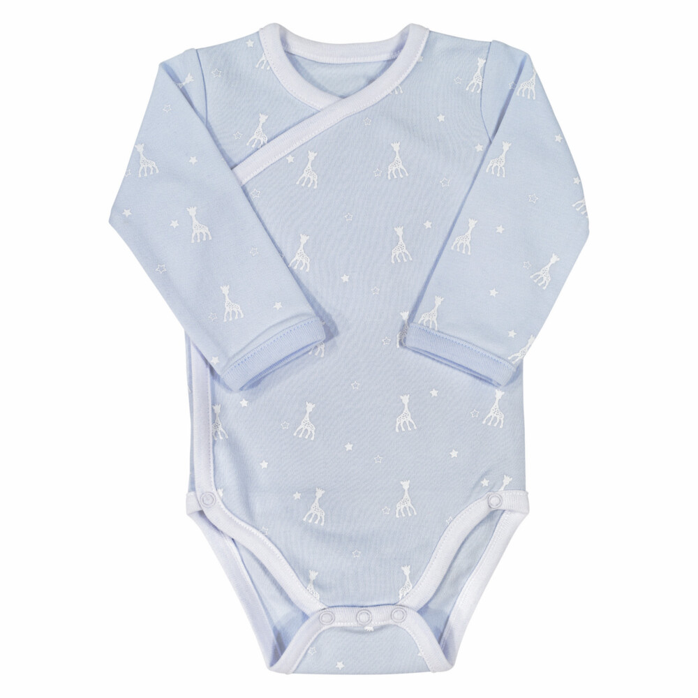 Sophie de Giraf Overslag Romper Blauw 1m - 54 cm