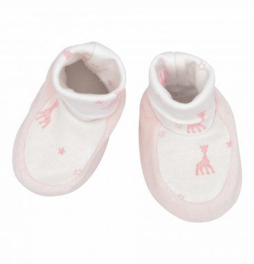 Sophie de Giraf Slofjes Roze 1-3m