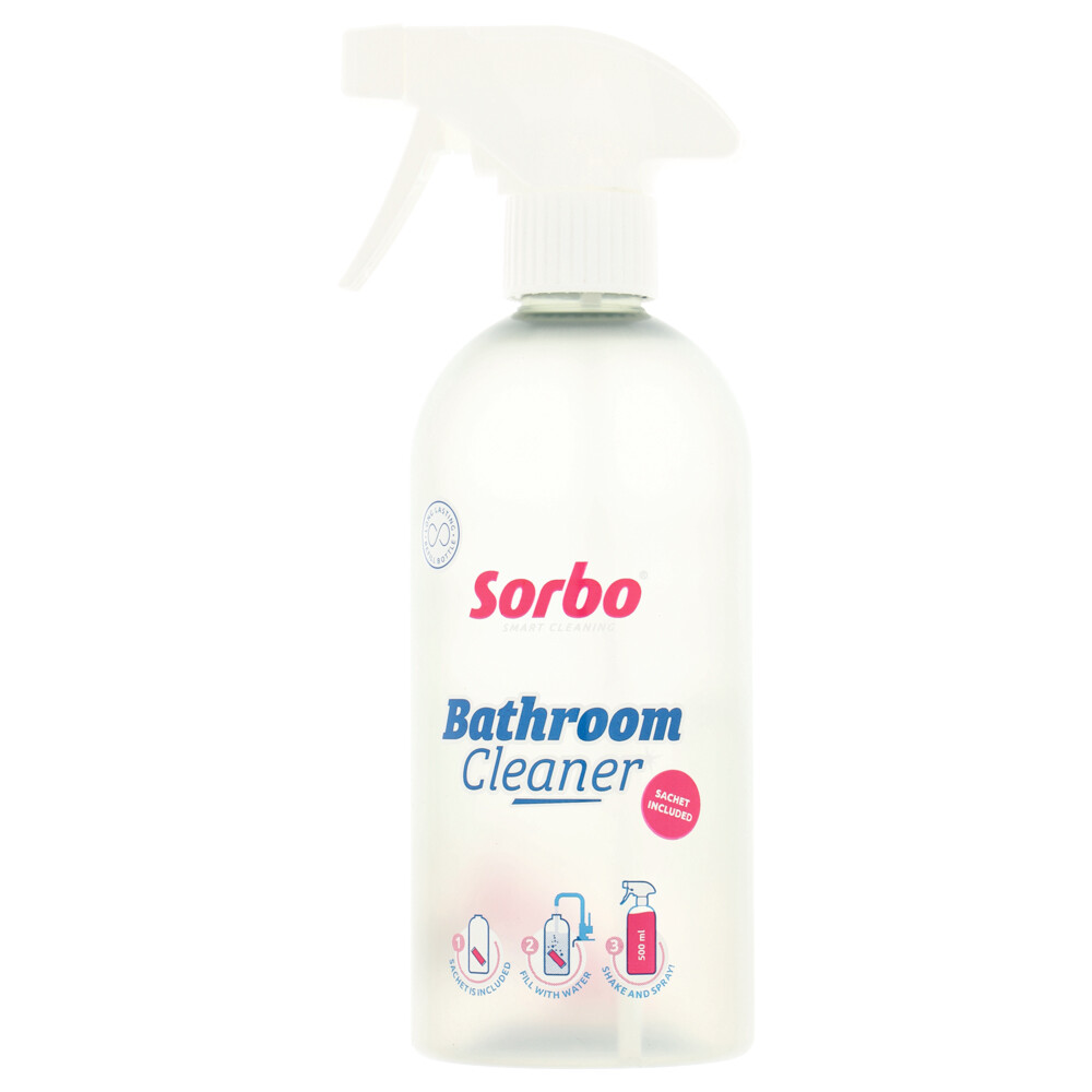 Sorbo Fles + Sachet Badkamerreiniger