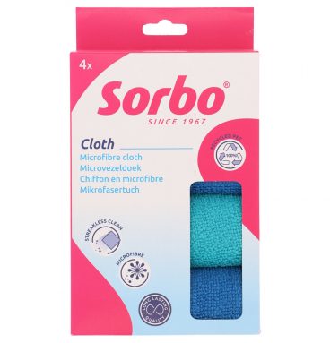 Sorbo Microvezeldoek recycled 35x35cm 4 stuks