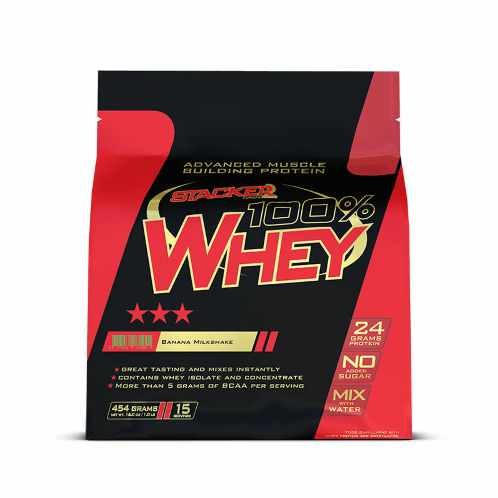 Stacker 100% Whey Banana 454 gr