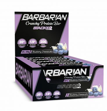 Stacker Barbarian Bar Blueberry Cheesecake 15 x 55 gr