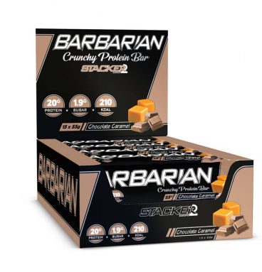 Stacker Barbarian Bar Chocolate Caramel 15 x 55 gr