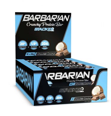 Stacker Barbarian Bar Chocolate Coconut 15 x 55 gr