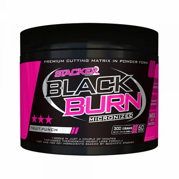 Stacker Black Burn Micronized Fruit Punch 300 gr