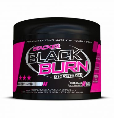 6x Stacker Black Burn Micronized Lemon Lime 300 gr