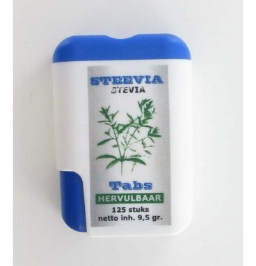 3x Steevia stuksevia Tablet Dispenser 125 tabletten