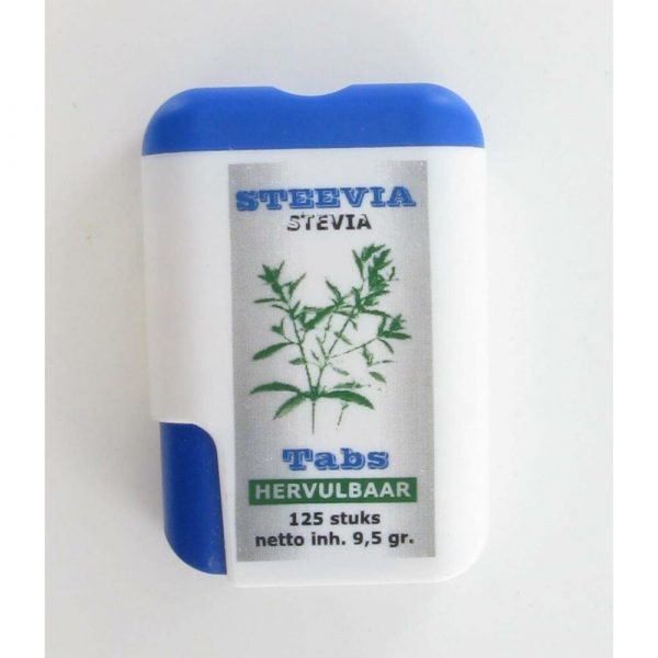 3x Steevia stuksevia Tablet Dispenser 125 tabletten