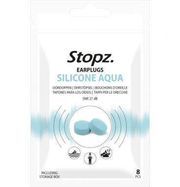 4x Stopz. Earplugs Silicone Aqua 8 stuks