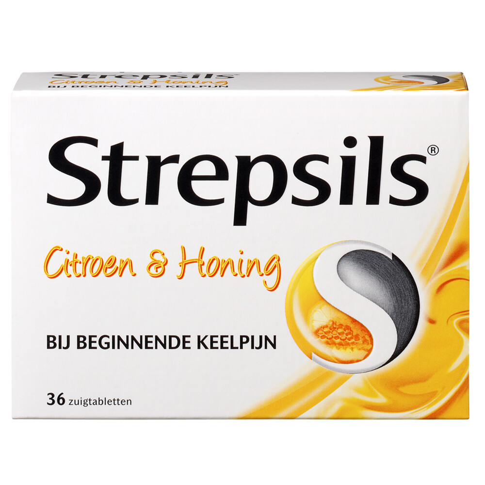 Strepsils Zuigtabletten Citroen&Honing 36 tabletten