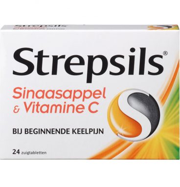 Strepsils Zuigtabletten Sinaasappel&Vitamine C 24 tabletten