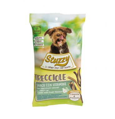 Stuzzy Hondensnack Trecciole Fruit 160 gr