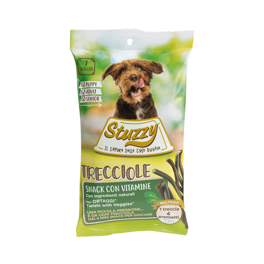 Stuzzy Hondensnack Trecciole Groente 160 gr