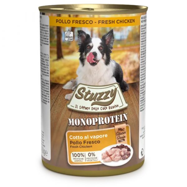 6x Stuzzy Hondenvoer MonoProtein Kip 400 gr