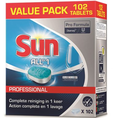 Sun Vaatwastabletten All in 1 Professional 102 stuks