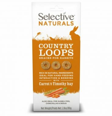 4x Supreme Selective Naturals Snack Country Loops 80 gr