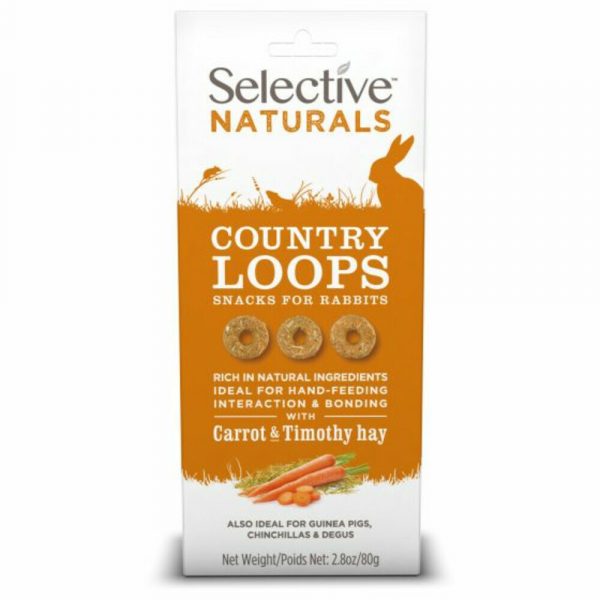 4x Supreme Selective Naturals Snack Country Loops 80 gr