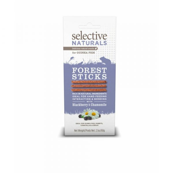 4x Supreme Selective Naturals Snack Forest Sticks 60 gr